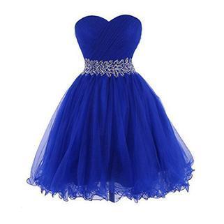 Beaded Homecoming Dress,sweetheart Tulle Cocktail..