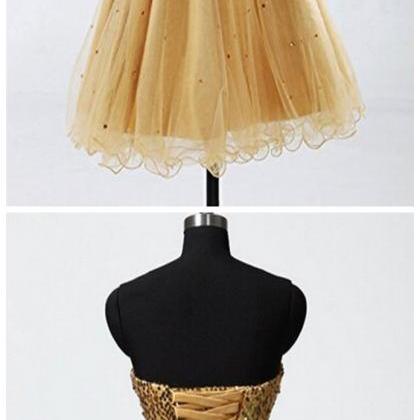 Gold Sweetheart Beaded Backless Back Up Lace..