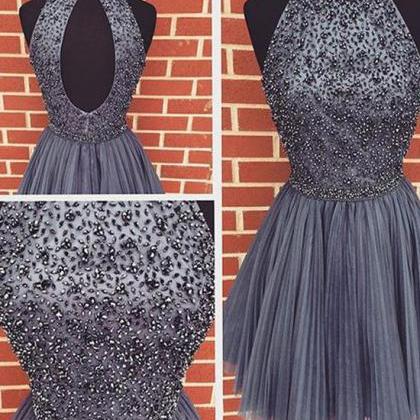 Homecoming Dresses, Tulle Homecoming Dresses, Open..