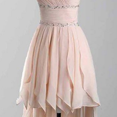 Elegant Homecoming Dress,high Low Prom Dress,one..