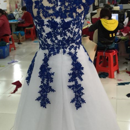 Applique Tulle Homecoming Dress,knee Length..