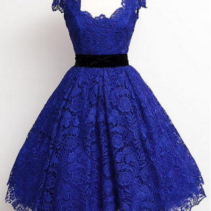 Royal Blue Homecoming Dress,knee Length Homecoming..
