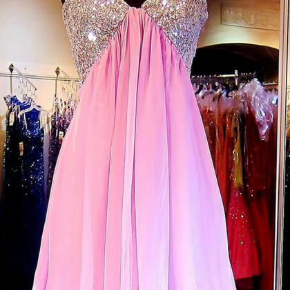 A-line Pink Homecoming Dress,sweetheart Homecoming..