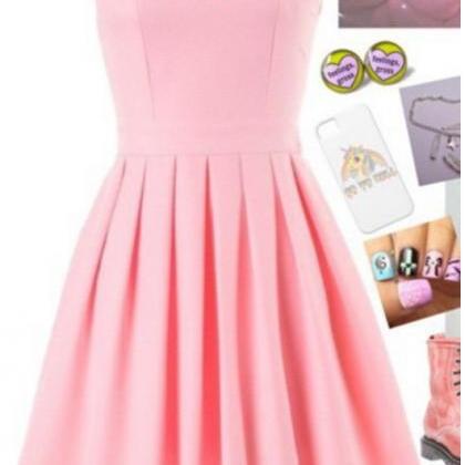 Brief Prom Dress,pink Prom Dress,mini Prom..
