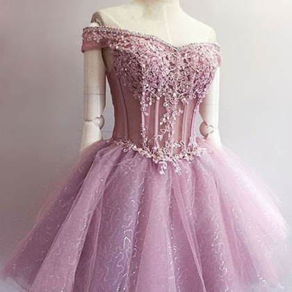 Off The Shoulder Homecoming Dresses,tulle..