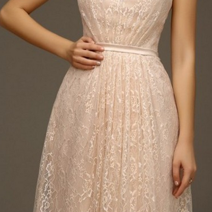 Pink Bridesmaid Dress,long Bridesmaid Dress,lace..