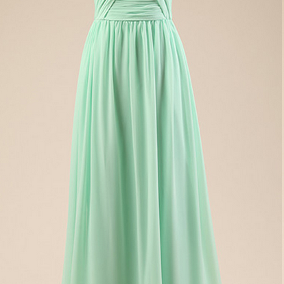 One Shoulder Bridesmaid Dresses With Soft Pleats,..