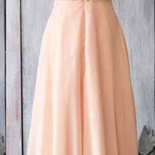 Girly Pearl Pink Chiffon Bridesmaid Dresses,..