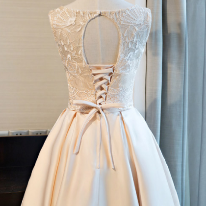 Short Bridesmaid Dress, Lace Bridesmaid Dress,..