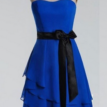 Homecoming Dresses ,a-line Bow Embellished..