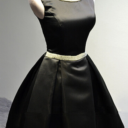 Fashion Handmade Beaded Black Evening Dress..