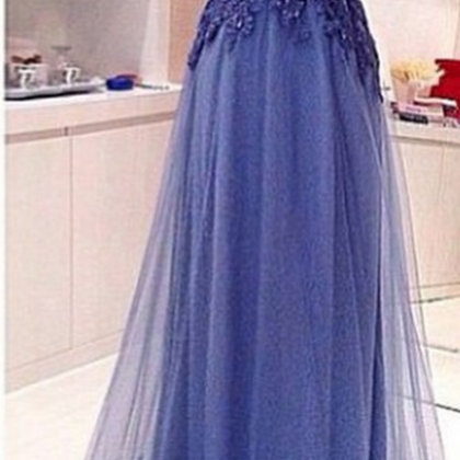 Custom Made Backless V Neck Lace Prom Dresses ,..