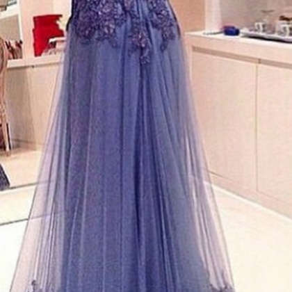 Custom Made Backless V Neck Lace Prom Dresses ,..