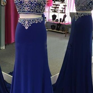 Party Dresses, Elegant Royal Blue Prom Dresses,..
