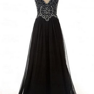 Black Evening Dress,off The Shoulder Beaded..