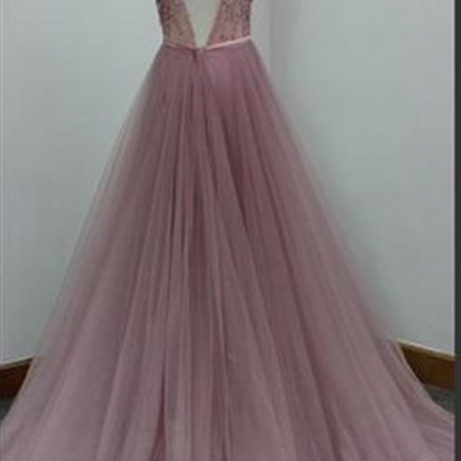 Fashion A-line Tulle Evening Dress Long Prom Dress Y5563