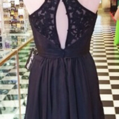 Black Lace Homecoming Dress, Homecoming Dress,..