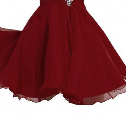 Burgundy Homecoming Dress,wine Red Homecoming..