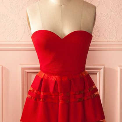 Red Prom Dress,sweetheart Prom Dress,fashion..