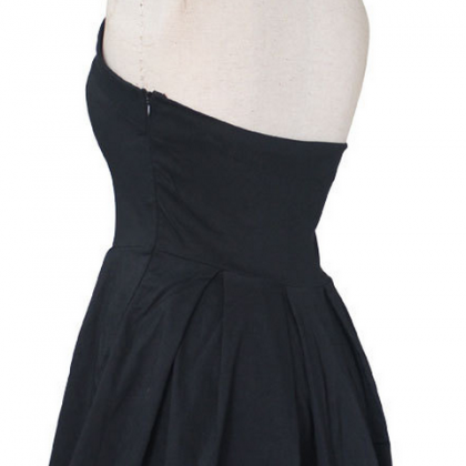 Simple Black Halter Short Summer Women Dresses,..