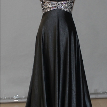 Black Prom Dresses,backless Prom Dress,organza..