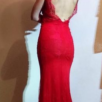 Prom Dress,sexy Red Prom Dresses,charming Evening..