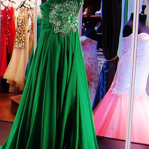 Green Prom Dress,formal Dress,prom Dress..