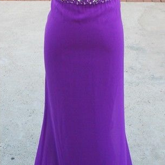 Sexy Prom Dress,prom Dresses, Purple Chiffon Prom..
