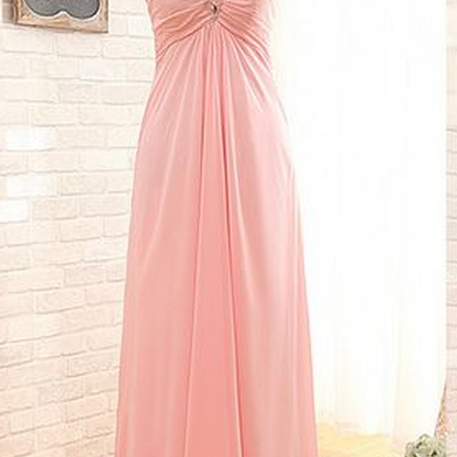 Charming Prom Dress,Pink Chiffon Pr..