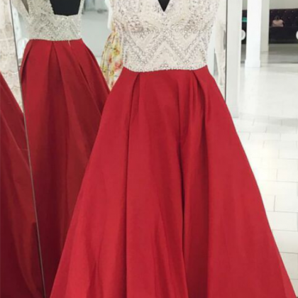 Red Sweetheart Sheath Slit Prom Dress,sheer..