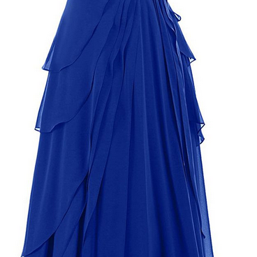 Custom Charming Navy Blue Prom Dress,chiffon..