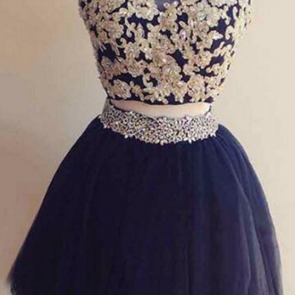 Pieces Homecoming Dresses, Navy Blue Homecoming..