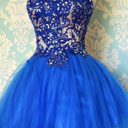 Short Homecoming Dresses,royal Blue Evening Party..