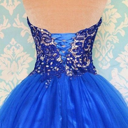 Short Homecoming Dresses,royal Blue Evening Party..