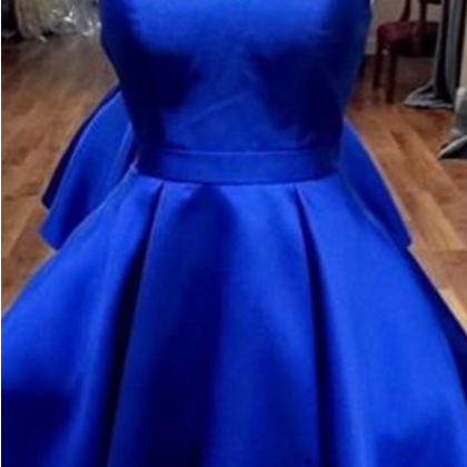 Straps Royal Blue Homecoming Dress, Short Royal..