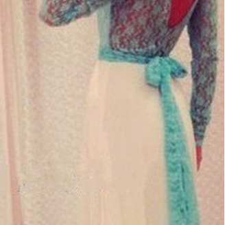 Top Lace Chiffon Skirt Long Dress