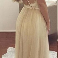 Backless Prom Dress,tulle Prom Dress,fashion Prom..