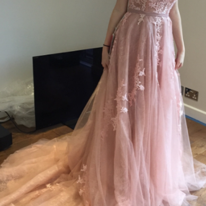 Pink Prom Dress Evening Dress Sheath Strapless..
