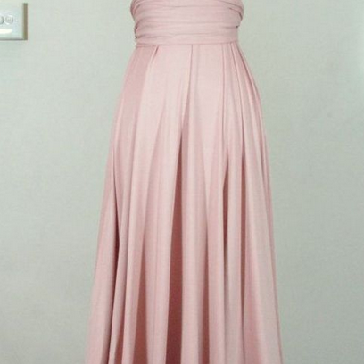Simple Style Sheath Prom Dress Blush Halter..