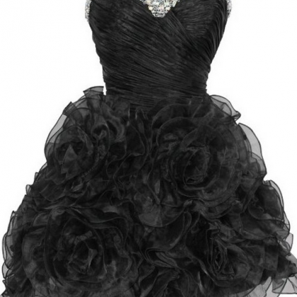 Black Homecoming Dresses Sheer Back Sleeveless..