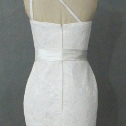 Sleeveless White Homecoming Dresses Bodycon Lace..