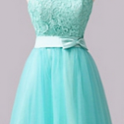 Lace Tulle Short/mini A-line Sleeveless Homecoming..