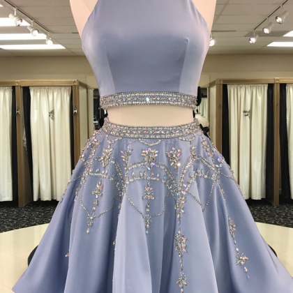 Charming Prom Dress, Two Piece Homecoming Dress,..