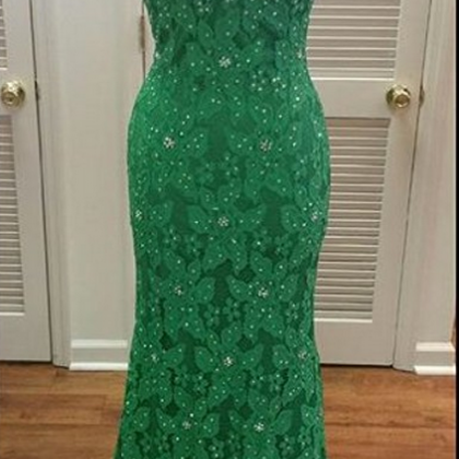 Lace Prom Dress,backless Prom Dress,beaded Prom..