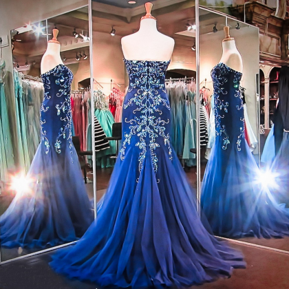 Luxurious Prom Dress,mermaid Prom Dress,beaded..