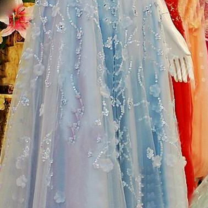Long Prom Dresses,a Line Prom Dress,light Blue..