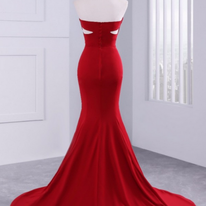 Red Mermaid Prom Dresses