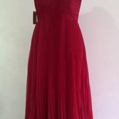 Prom Dresses,burgundy Evening Dress,one Shoulder..