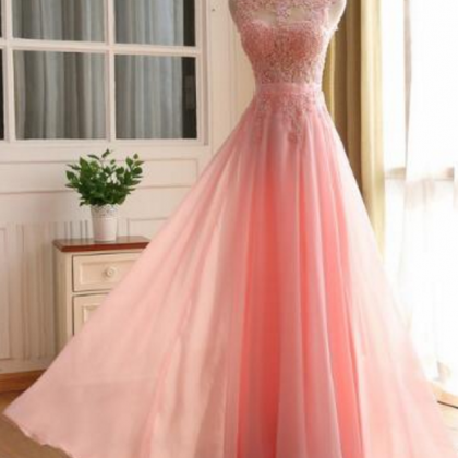 Prom Dress,lace Appliques Prom Dress, Floor Length..