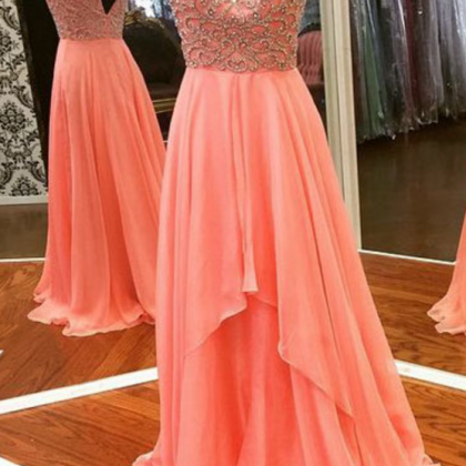 Strapless Prom Dress,long Prom Dress,beading And..